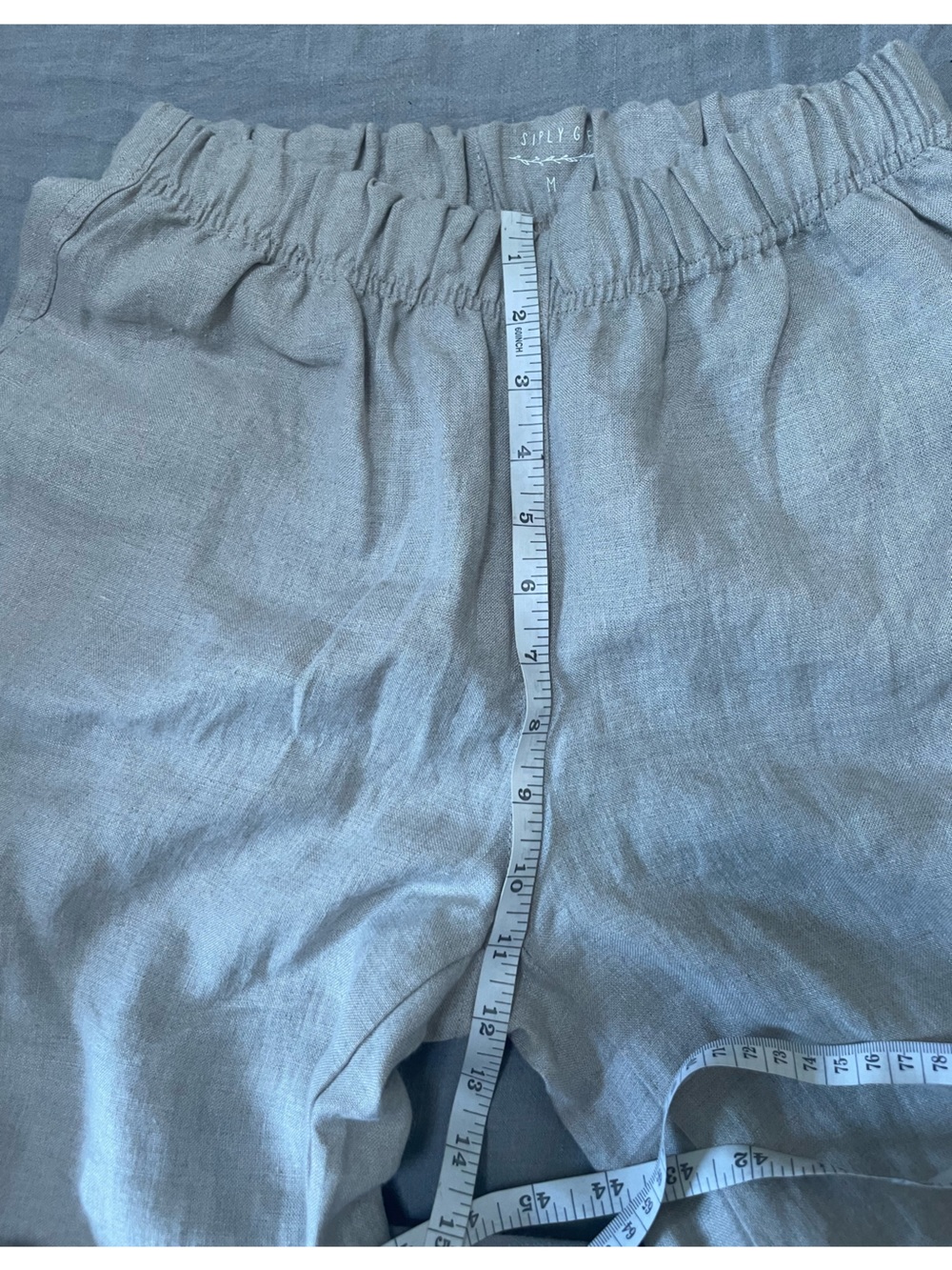 Simply Grey Life cropped wide leg linen pants - Picture 6 of 8
